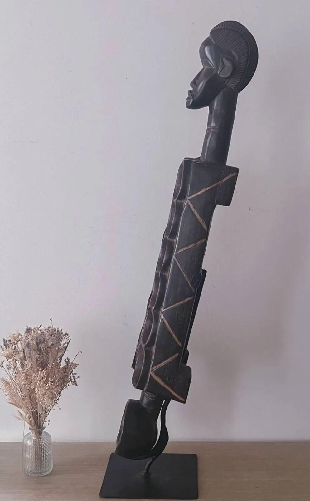 Grand jeu Awale Baoule en bois (Burkina Faso)