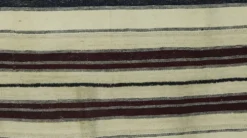 Grand Kilim Turc Konya 140x206 cm Vintage Rayé Tissé Main