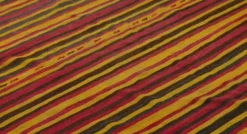 Grand Kilim Turc Vintage Raye Rouge et Jaune 326 x 196 cm