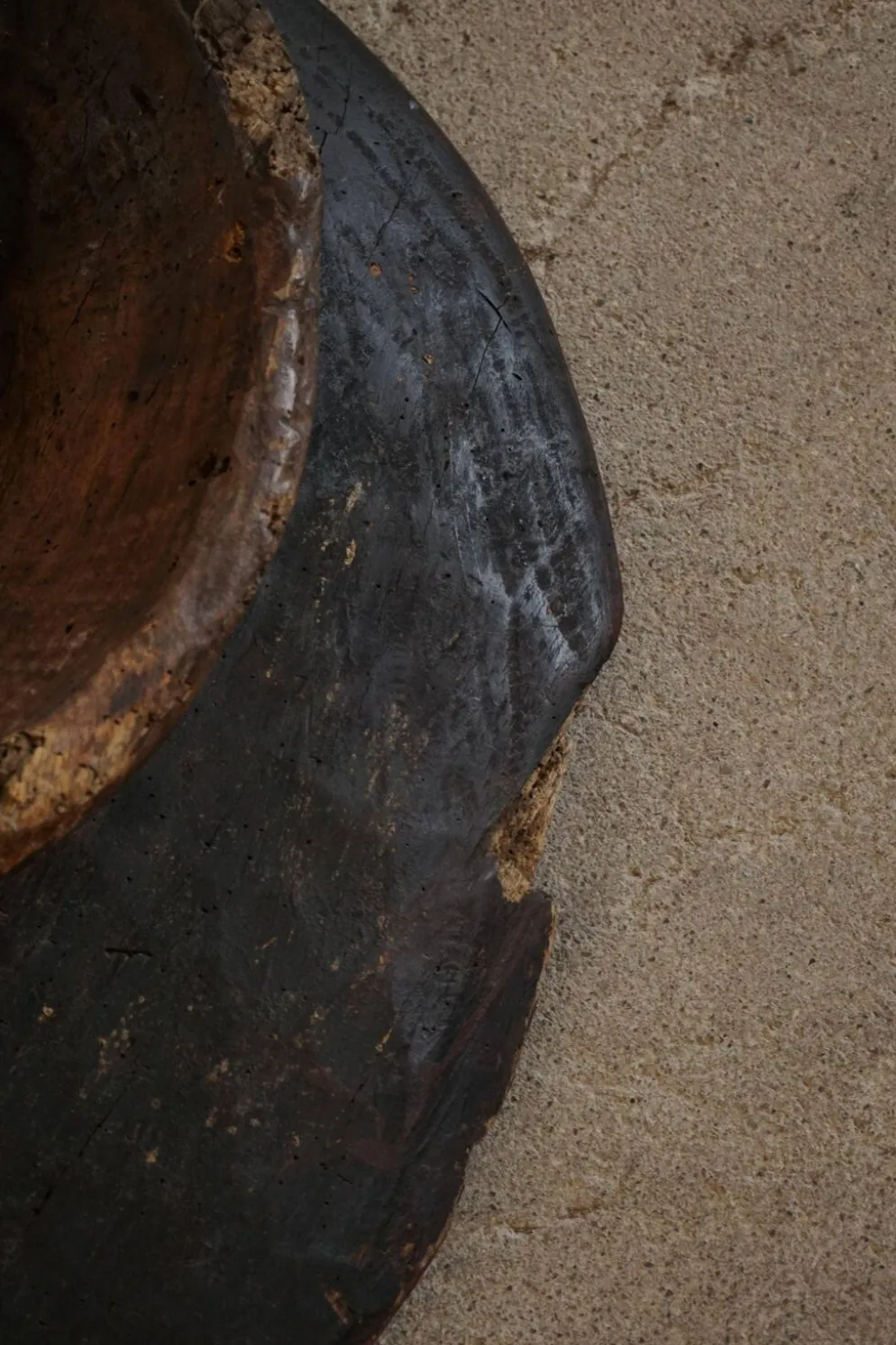 Grand masque tribal Baule Kple Kple africain en bois, Côte d'Ivoire, milieu du XXe siècle