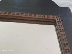 Grand Miroir Art déco avec Cadre Géométrique
