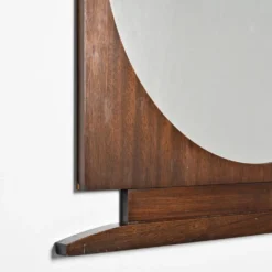 Grand miroir Art Déco en palissandre, France, circa 1930
