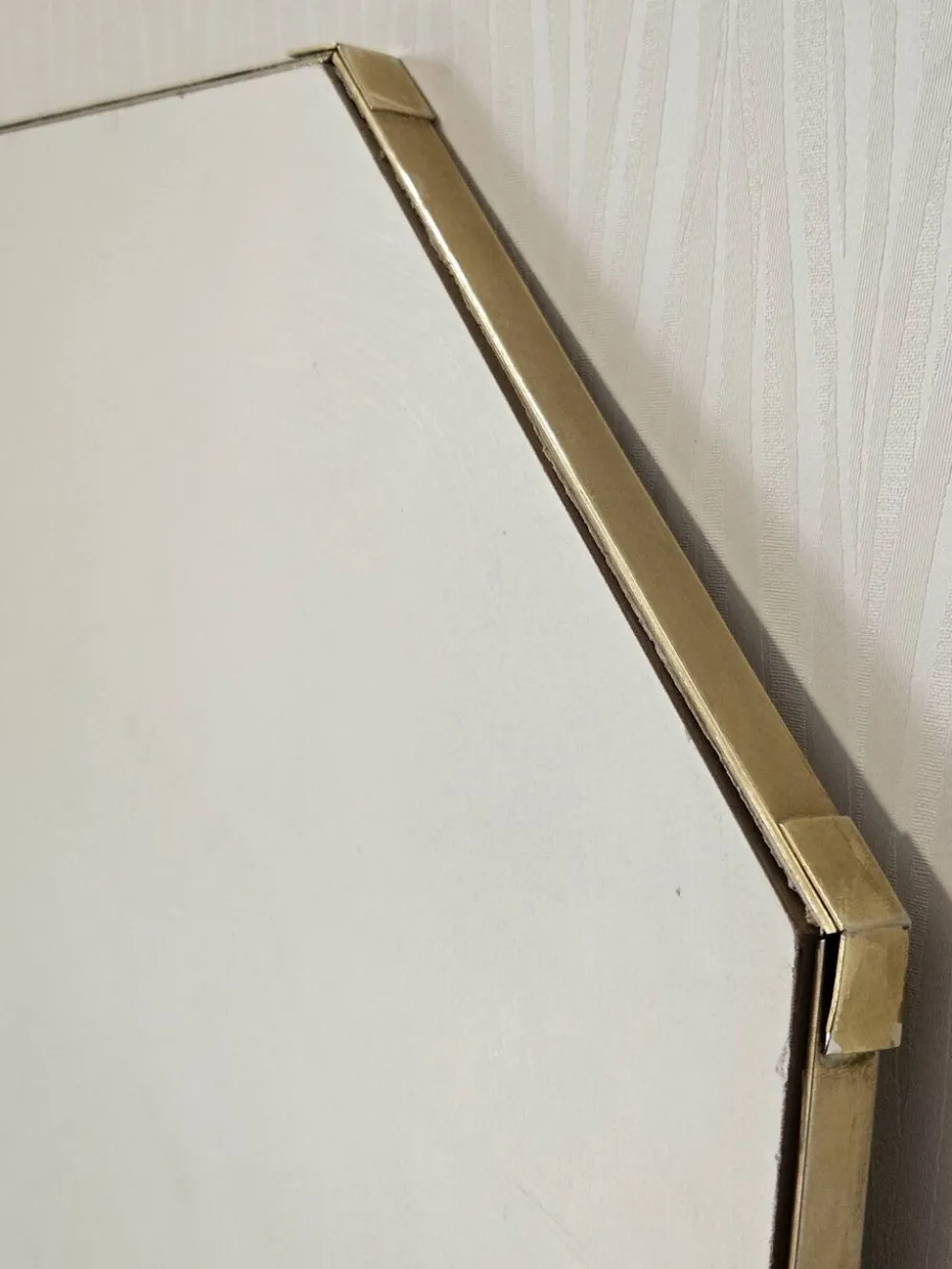 Grand miroir biseauté octogonal