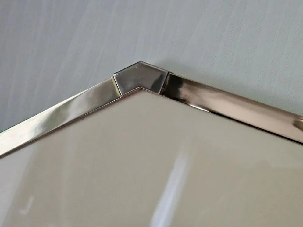 Grand miroir biseauté octogonal