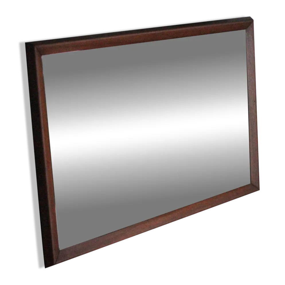 Grand miroir bois vintage, miroir mural, glace murale, scandinave style