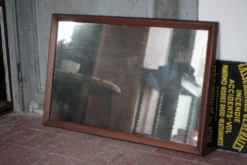 Grand miroir bois vintage, miroir mural, glace murale, scandinave style