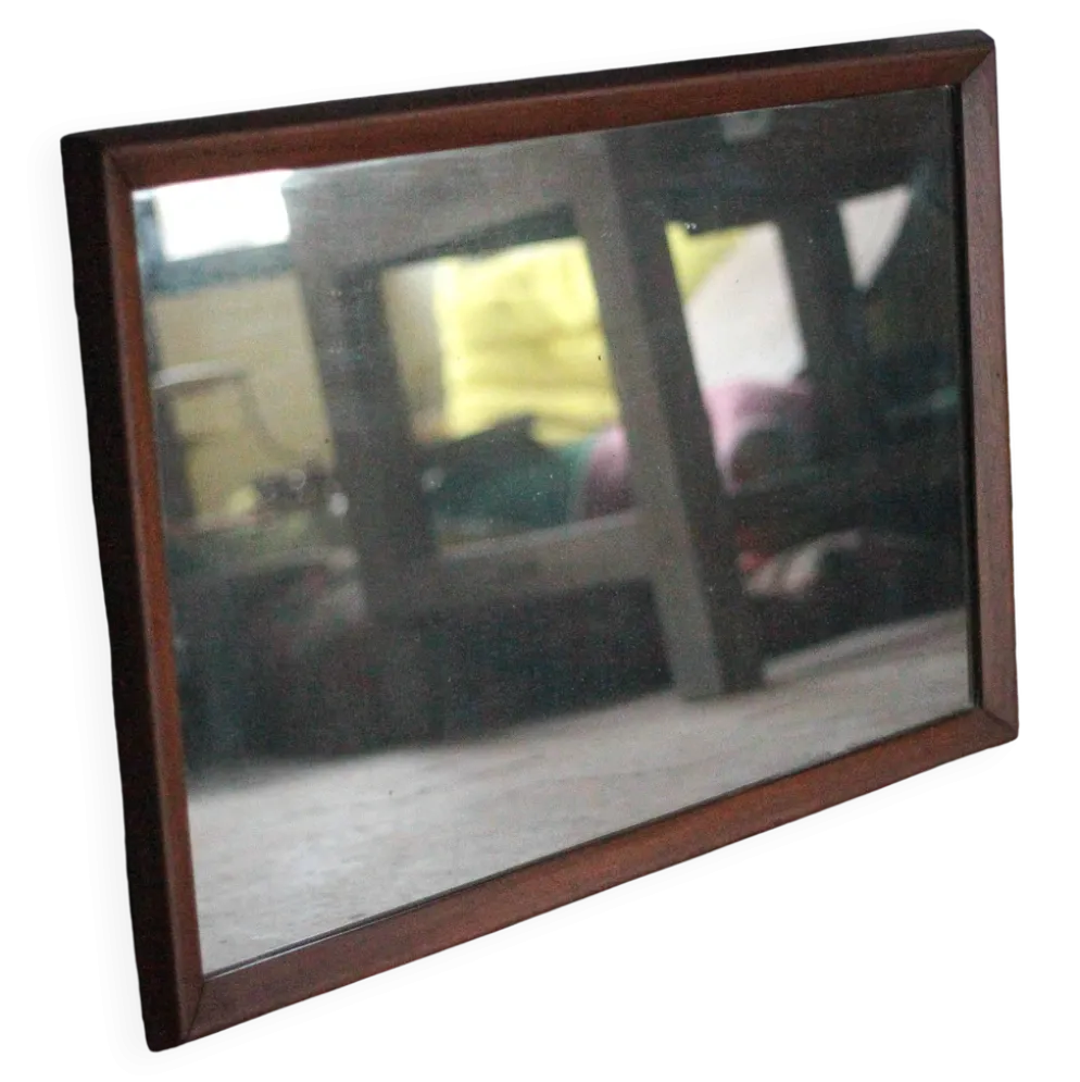 Grand miroir bois vintage, miroir mural, glace murale, scandinave style