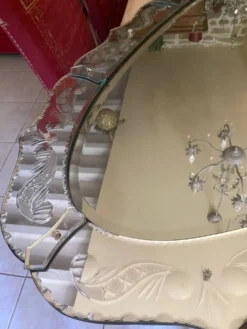 Grand Miroir 180cm x87cm, vers 1960-1970,dans le gout de Murano