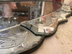 Grand Miroir 180cm x87cm, vers 1960-1970,dans le gout de Murano