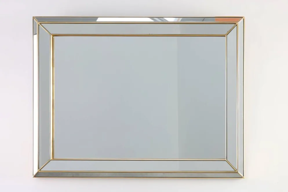 Grand miroir Deknudt de style Hollywood Regency dans un cadre doré, Belgique, 20e siècle