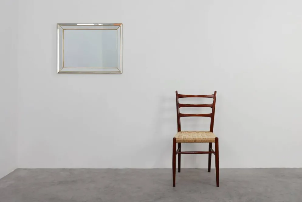 Grand miroir Deknudt de style Hollywood Regency dans un cadre doré, Belgique, 20e siècle