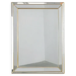 Grand miroir Deknudt de style Hollywood Regency dans un cadre doré, Belgique, 20e siècle