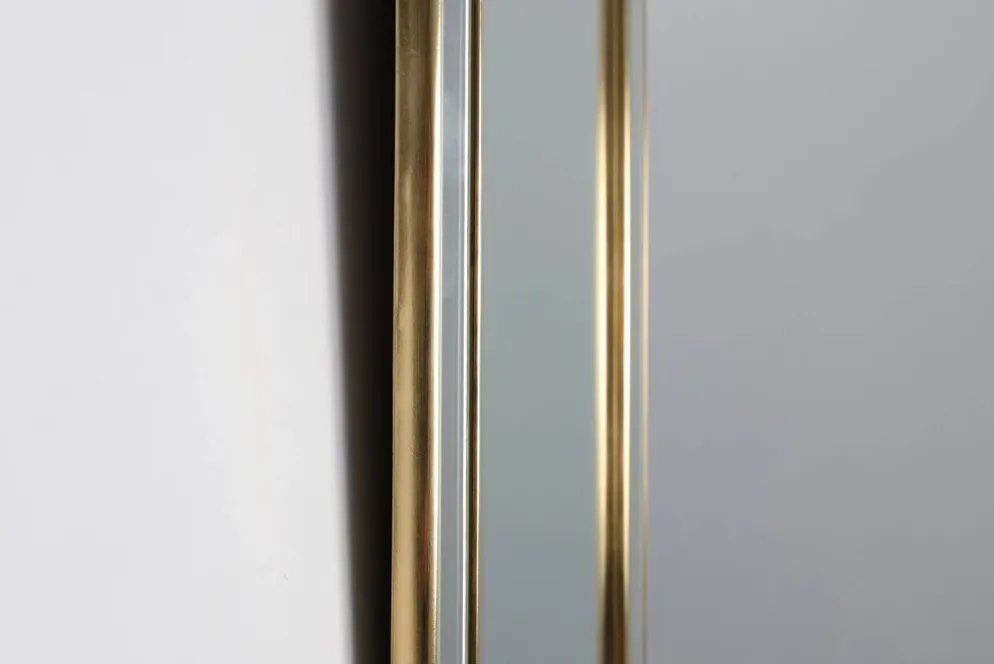 Grand miroir Deknudt de style Hollywood Regency dans un cadre doré, Belgique, 20e siècle