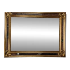 Grand miroir d’exception à parcloses Deknudt – Style Hollywood Regency (198