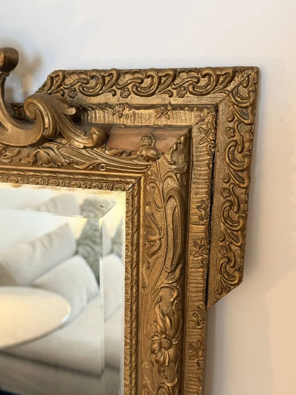 Grand miroir doré - 70xH107cm