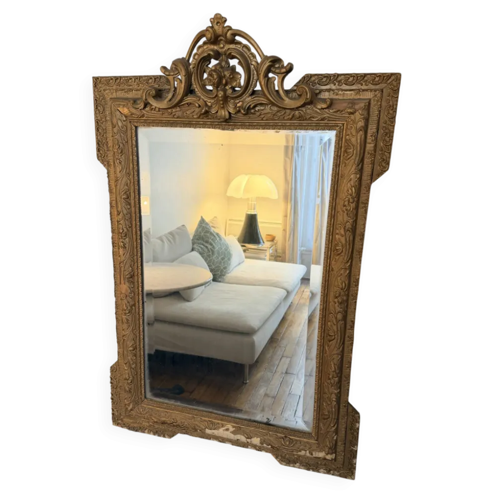 Grand miroir doré - 70xH107cm