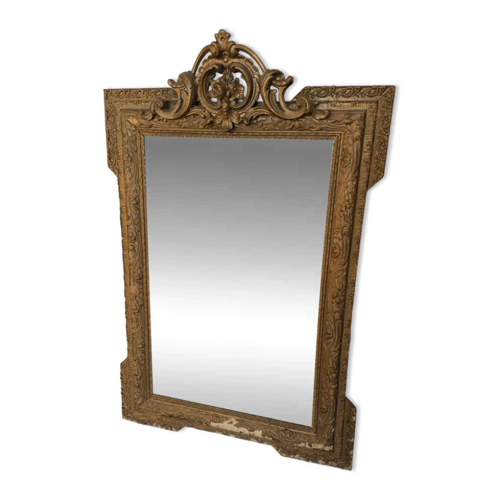 Grand miroir doré - 70xH107cm