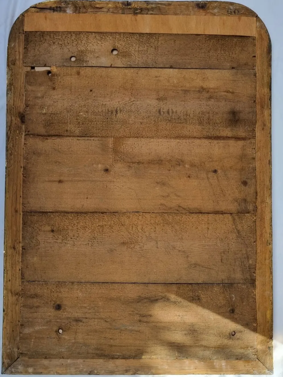 Grand miroir d'époque Louis-Philippe, glace d'origine, XIXe, 108 x 76 cm