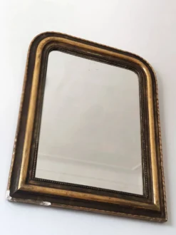 Grand miroir en bois doré de style Louis Philippe, France – fin du 19e siècle