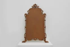 Grand miroir en bois doré de style Louis XV baroque du 20e siècle, Belgique, années 1950.