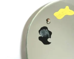 Grand miroir en forme de palette de peinture, années 50