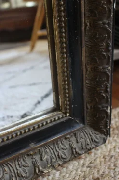 Grand Miroir Louis Philippe Noir Mordoré