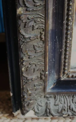 Grand Miroir Louis Philippe Noir Mordoré