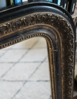 Grand Miroir Louis Philippe Noir Mordoré