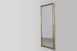 Grand miroir néoclassique en cuivre français, XXe siècle