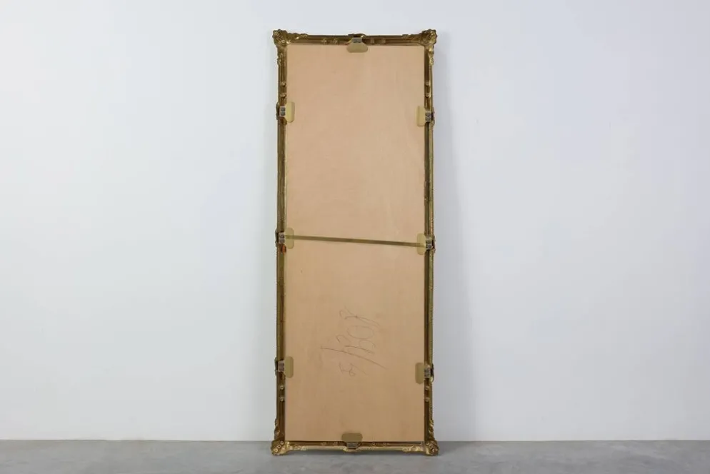 Grand miroir néoclassique en cuivre français, XXe siècle