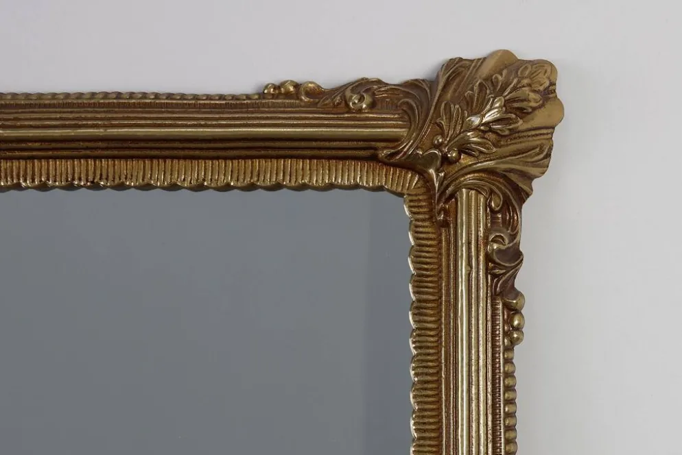 Grand miroir néoclassique en cuivre français, XXe siècle