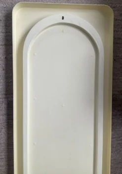 Grand miroir oblongue Space Age années 70