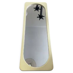 Grand miroir oblongue Space Age années 70
