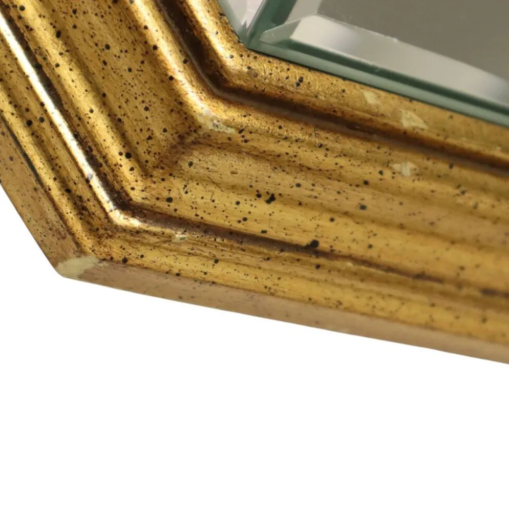 Grand miroir octogonal Deknudt, style Hollywood Regency