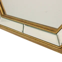 Grand miroir octogonal Deknudt, style Hollywood Regency