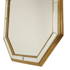 Grand miroir octogonal Deknudt, style Hollywood Regency