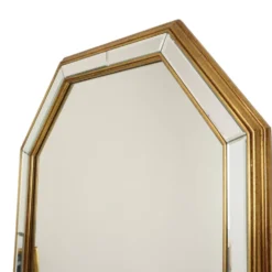 Grand miroir octogonal Deknudt, style Hollywood Regency