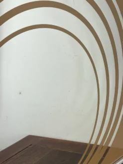Grand miroir Op Art, années 70, Made in England