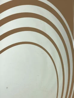 Grand miroir Op Art, années 70, Made in England