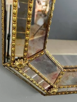 Grand miroir rectangulaire biseauté, XXe siècle
