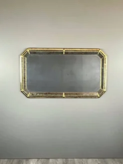 Grand miroir rectangulaire biseauté, XXe siècle