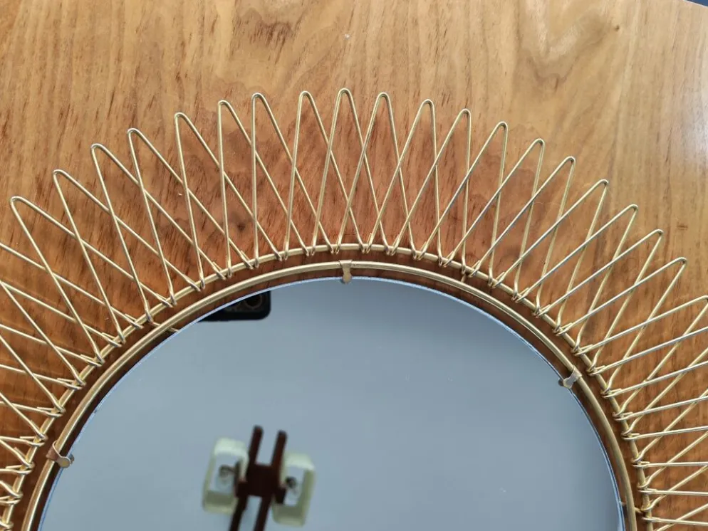 Grand miroir soleil Erdecor années 50