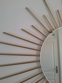 Grand miroir soleil vintage