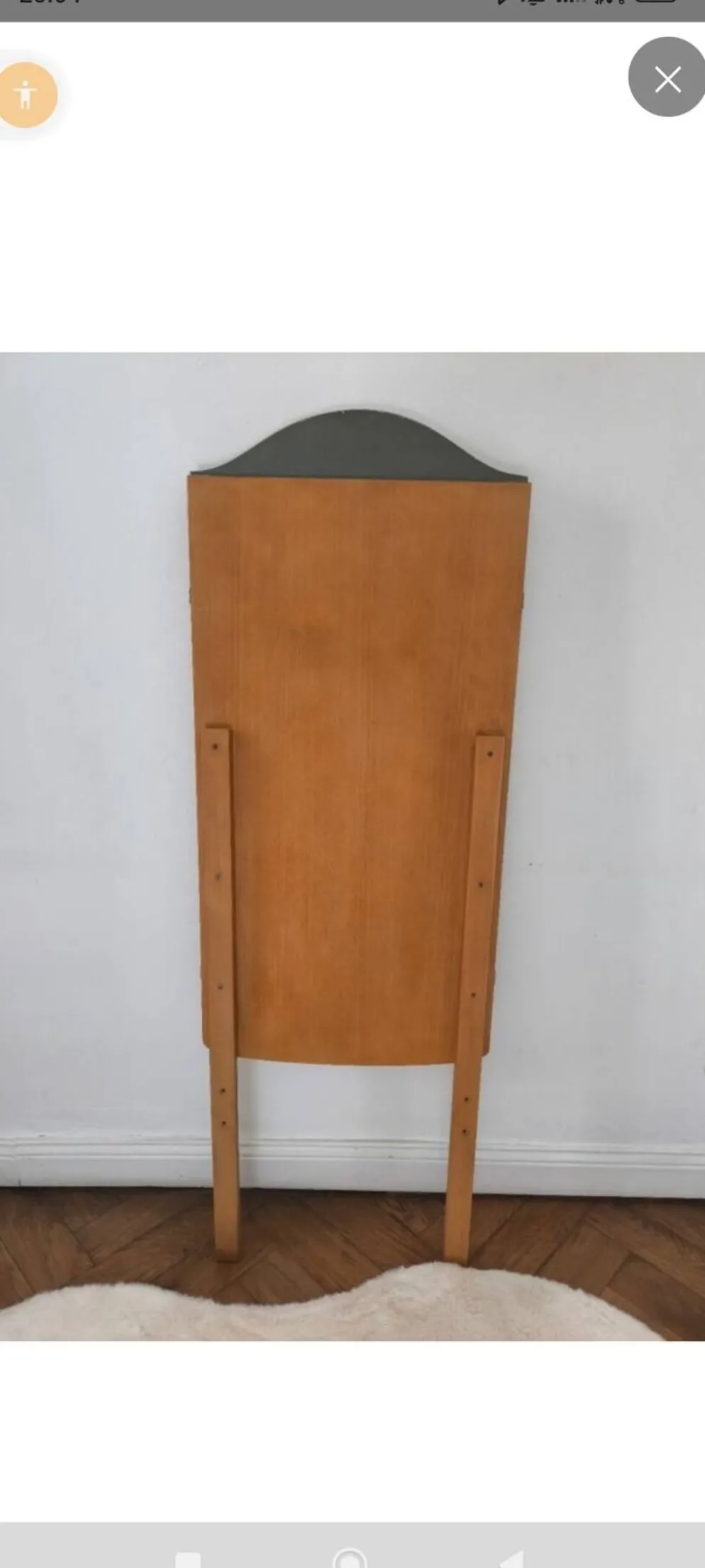 Grand miroir triptyque années 50
