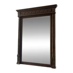 Grand miroir trumeau ancien en bois sculpté – style XIXe / néoclassiqu