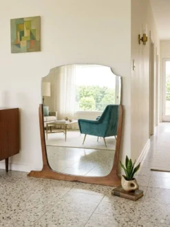 Grand miroir vintage 1950