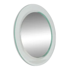 Grand miroir vintage avec bord à double facette