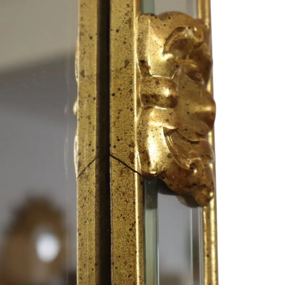 Grand miroir vintage Deknudt, design Hollywood Regency des années 1970.