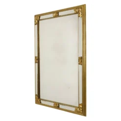 Grand miroir vintage Deknudt, design Hollywood Regency des années 1970.