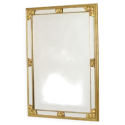Grand miroir vintage Deknudt, design Hollywood Regency des années 1970.